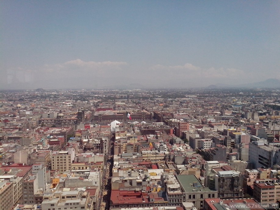 фото Мехико с небоскреба Torre Latinoamericana