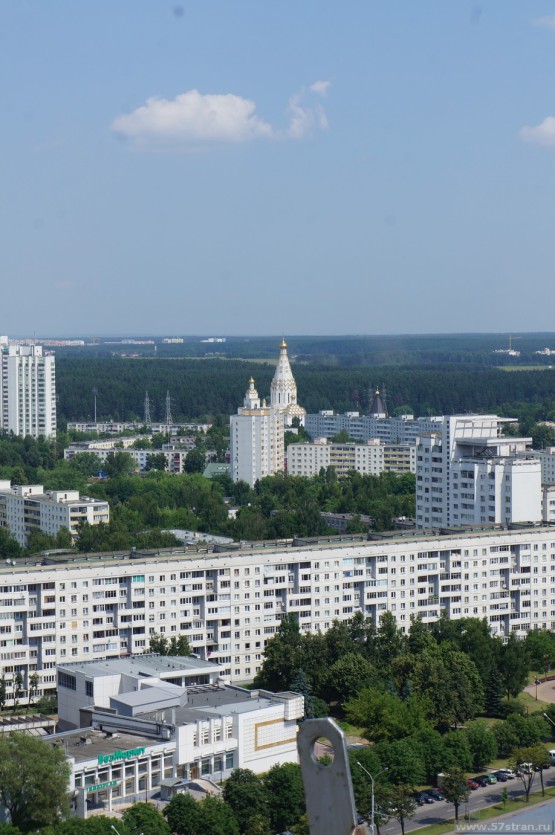 Минск со смотровой площадки на бибиотеке