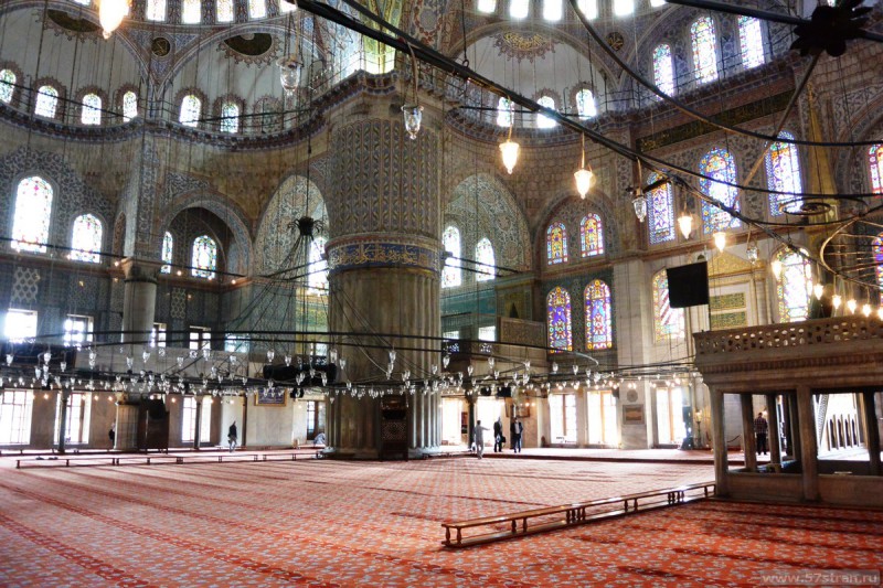 Голубая мечеть - интерьер