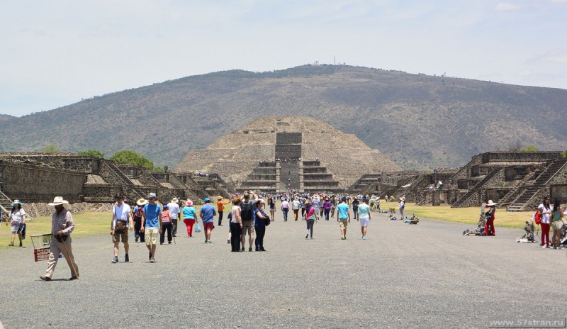 Пирамиды Мексики - Аллея мертвых и пирамида Луны