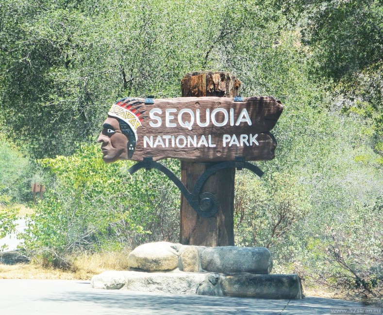 Табличка Sequoia National park