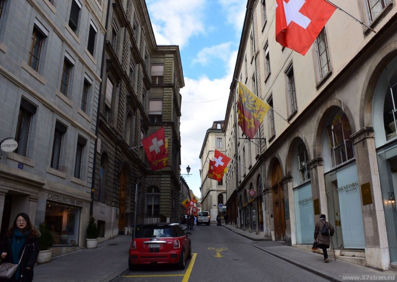 Флаги в Женеве